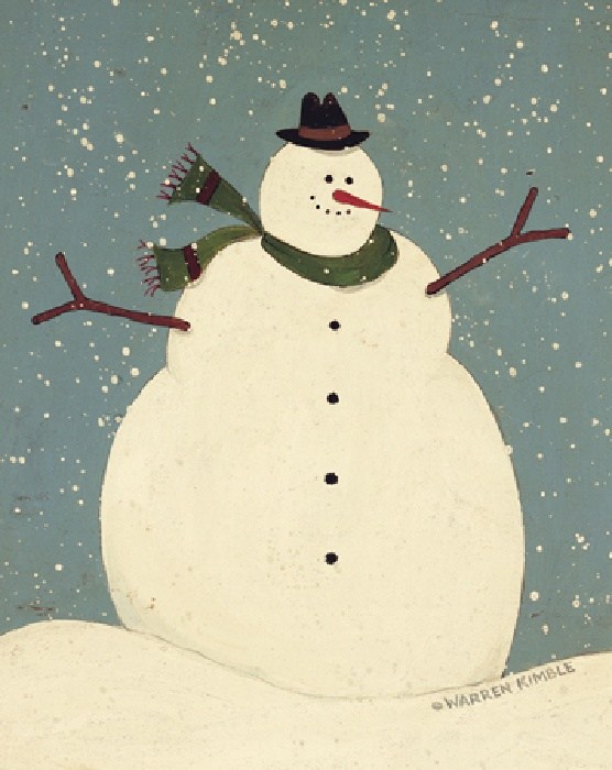 Warren Kimble Snowman